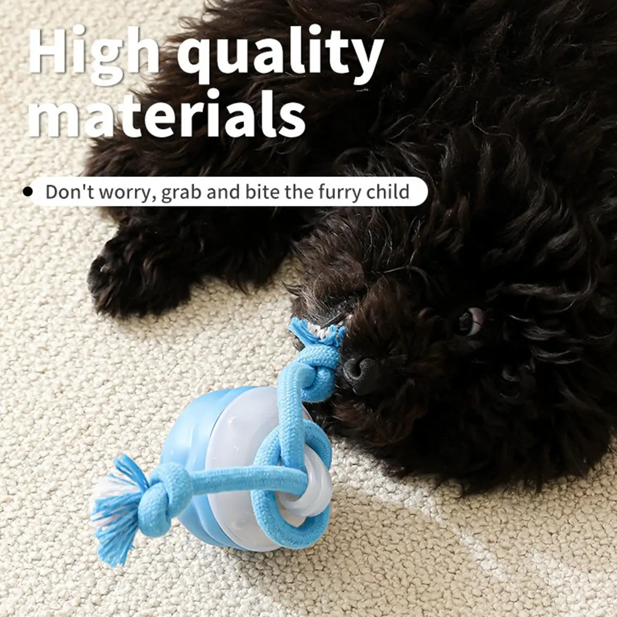 The Chase Buddy Dog Toy with Ropes Interactive Self Play and Moving Dogs Balls, Automatic Electric Rolling Gift