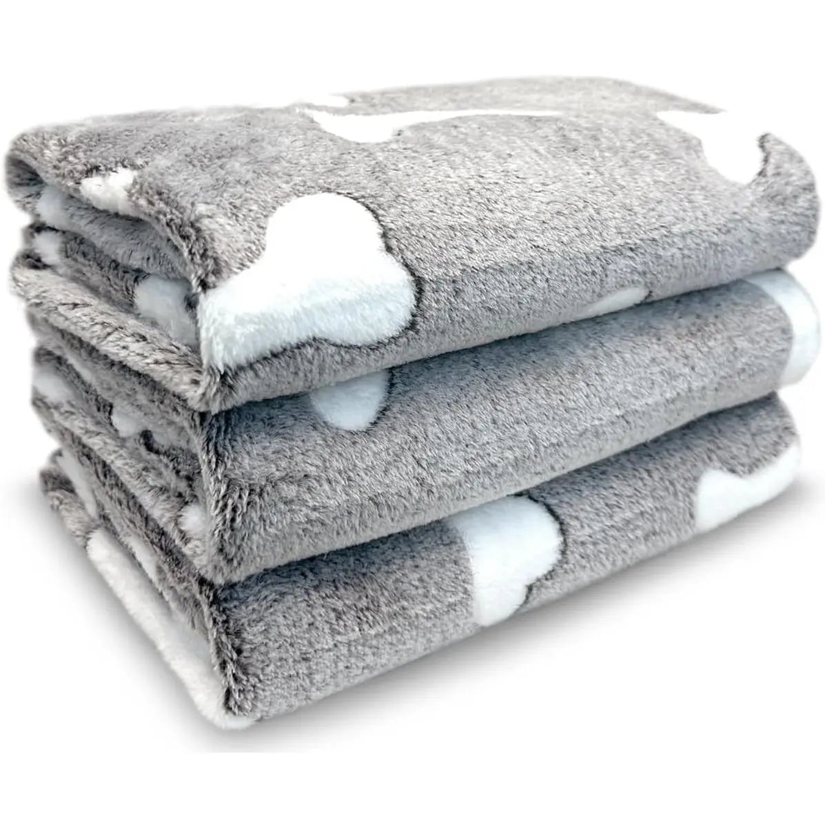 Dog Blankets for Medium Large Dogs Washable, 3 Pack Pet Blanket Washable 41" X 31", Fuzzy Soft Puppy Blanket Throw Cover for Kennel Crate Bed, Blanket for Dogs, Pet Blankets for Dogs Winter