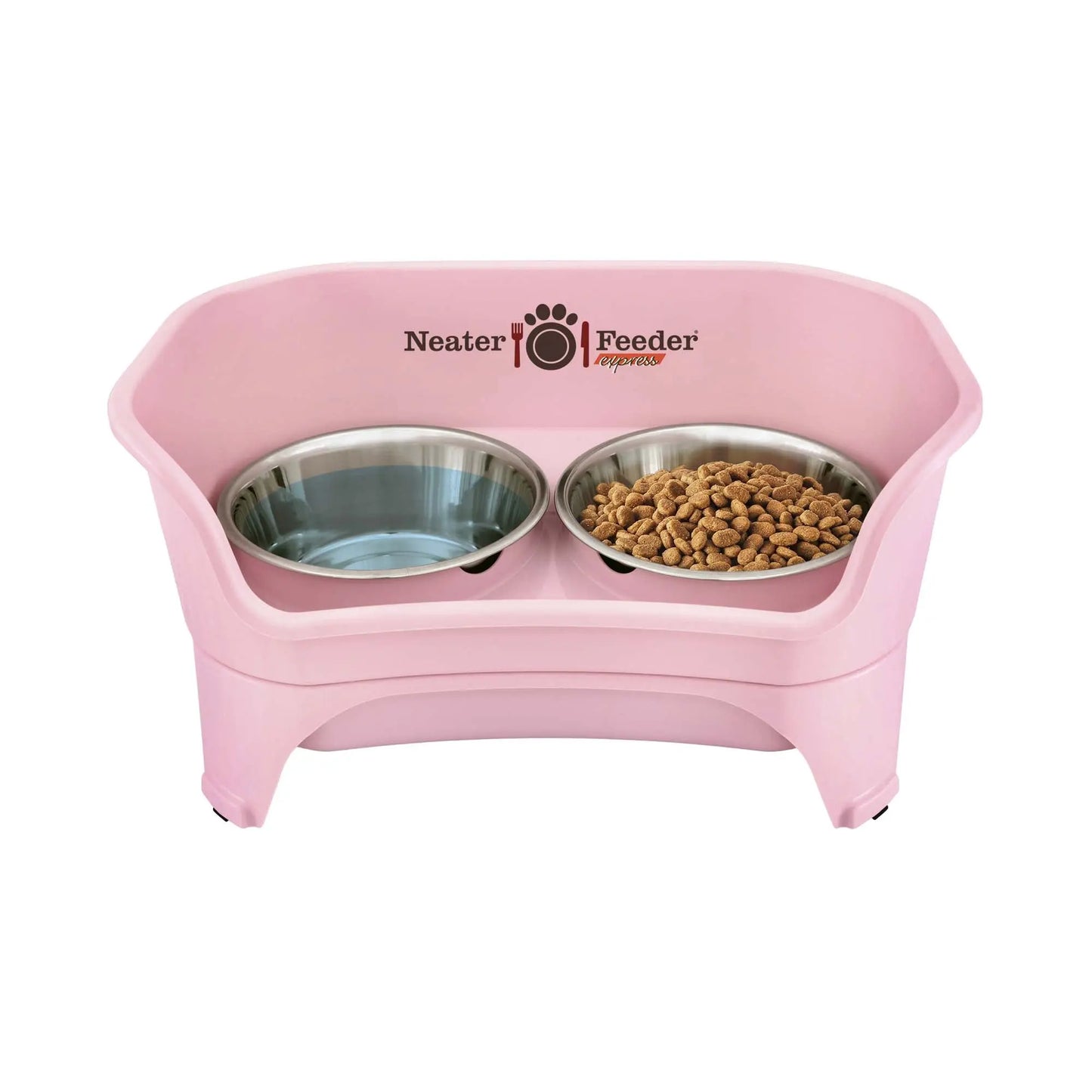 Neater Feeder for Dogs - MESS PROOF PET BOWLS, Stainless Steel Bowls, Raised Walls, Elevated Feeder, Bpa-Free, Top-Rack Dishwasher Safe, Made in USA