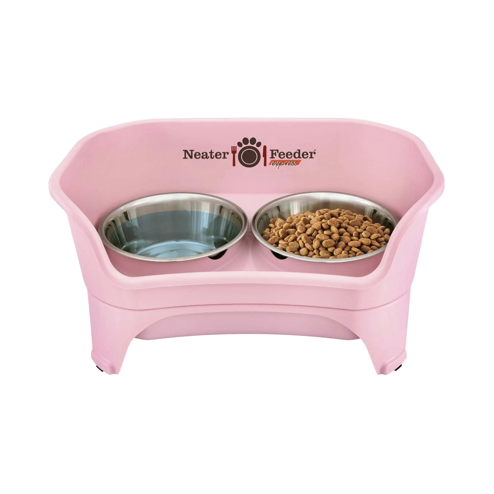 Neater Feeder for Dogs - MESS PROOF PET BOWLS, Stainless Steel Bowls, Raised Walls, Elevated Feeder, Bpa-Free, Top-Rack Dishwasher Safe, Made in USA