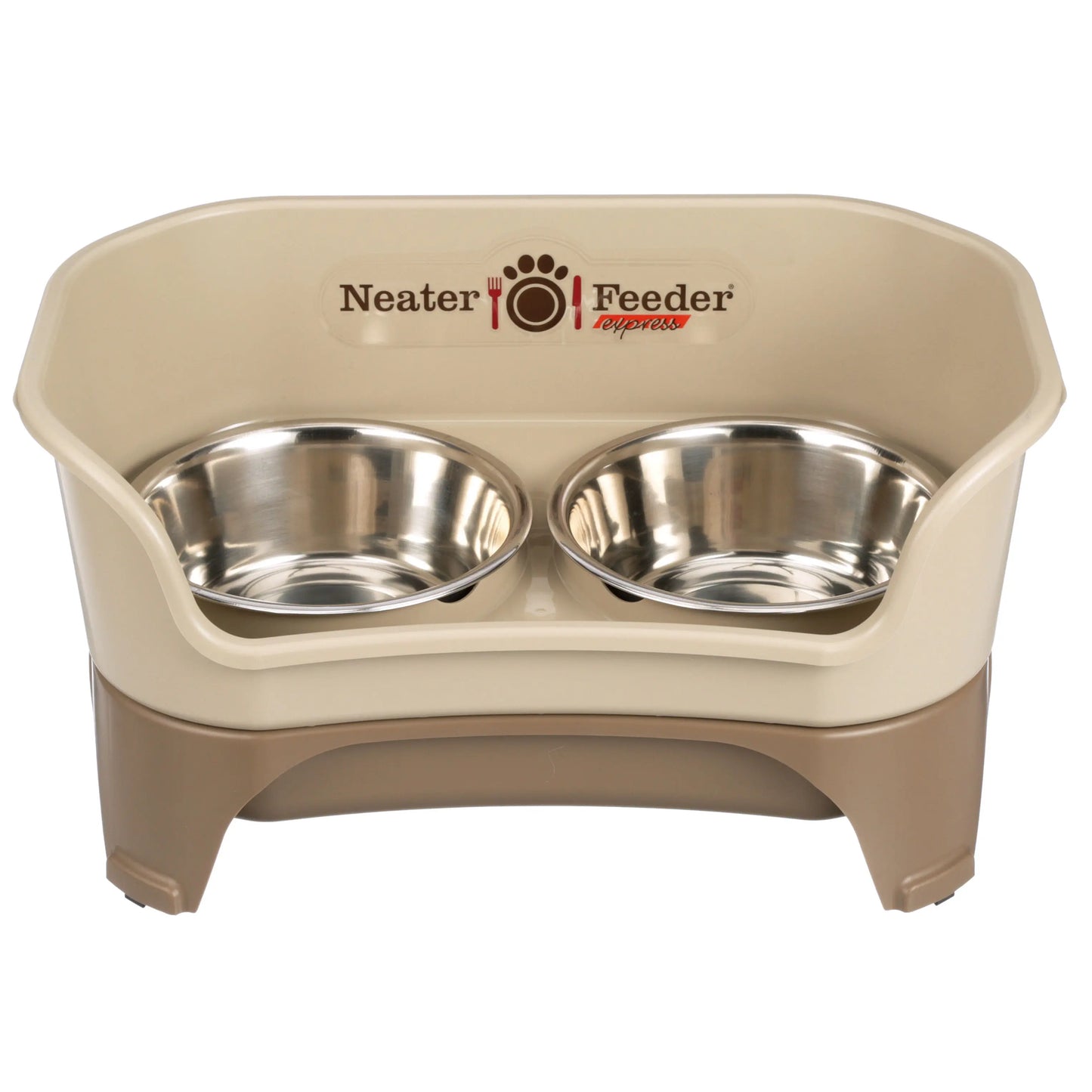 Neater Feeder for Dogs - MESS PROOF PET BOWLS, Stainless Steel Bowls, Raised Walls, Elevated Feeder, Bpa-Free, Top-Rack Dishwasher Safe, Made in USA