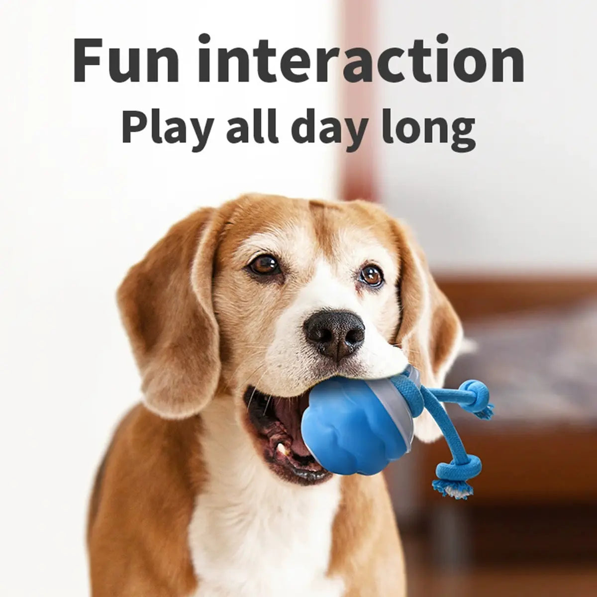 The Chase Buddy Dog Toy with Ropes Interactive Self Play and Moving Dogs Balls, Automatic Electric Rolling Gift