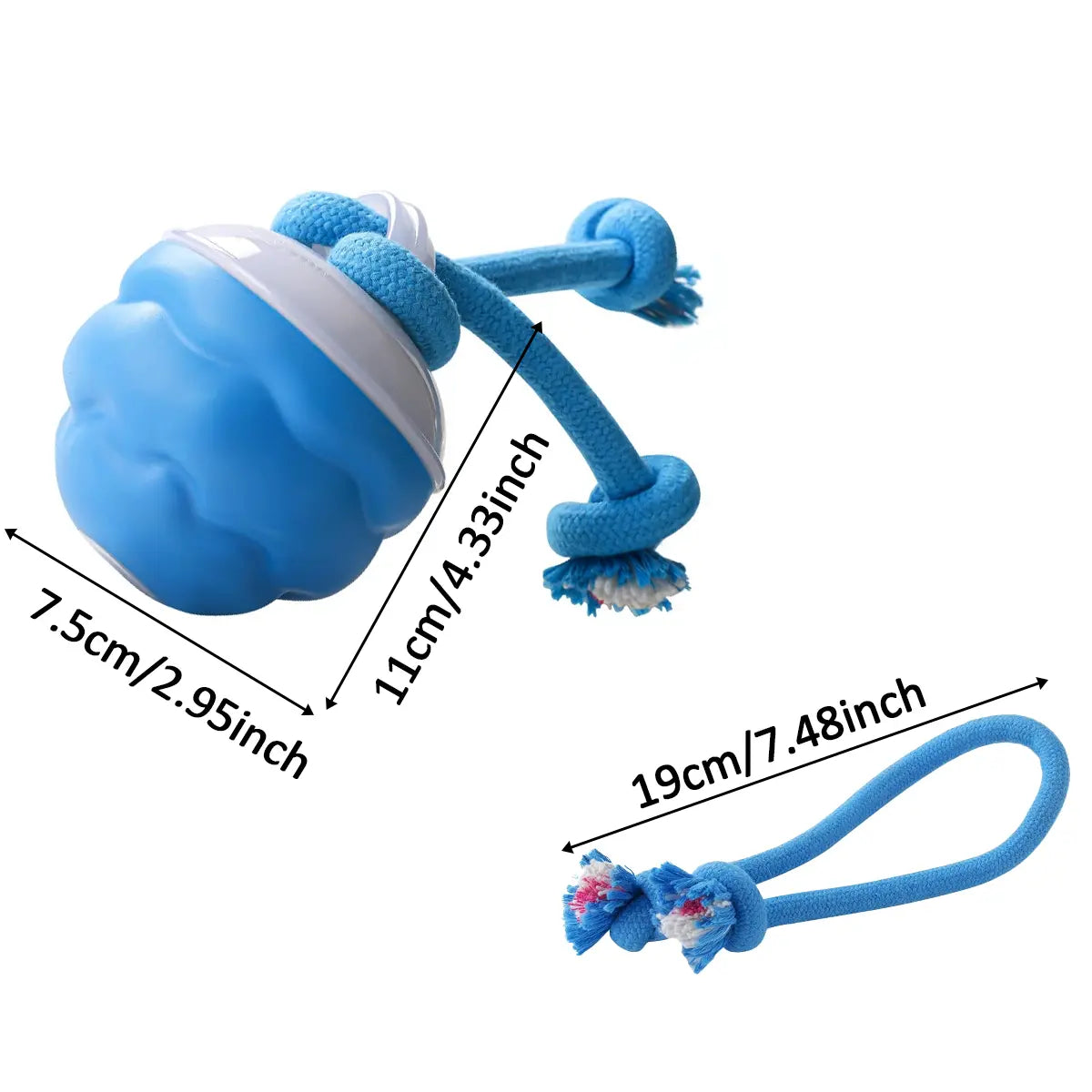 The Chase Buddy Dog Toy with Ropes Interactive Self Play and Moving Dogs Balls, Automatic Electric Rolling Gift