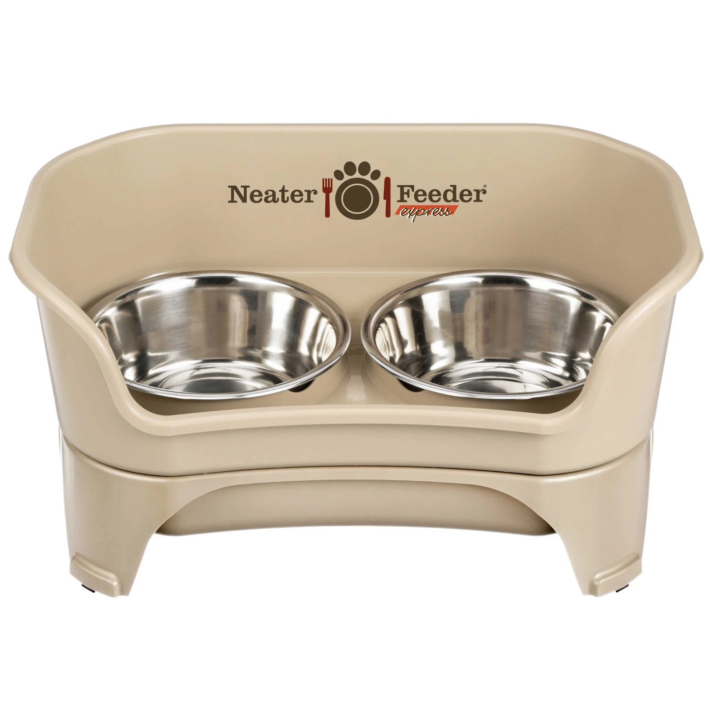 Neater Feeder for Dogs - MESS PROOF PET BOWLS, Stainless Steel Bowls, Raised Walls, Elevated Feeder, Bpa-Free, Top-Rack Dishwasher Safe, Made in USA