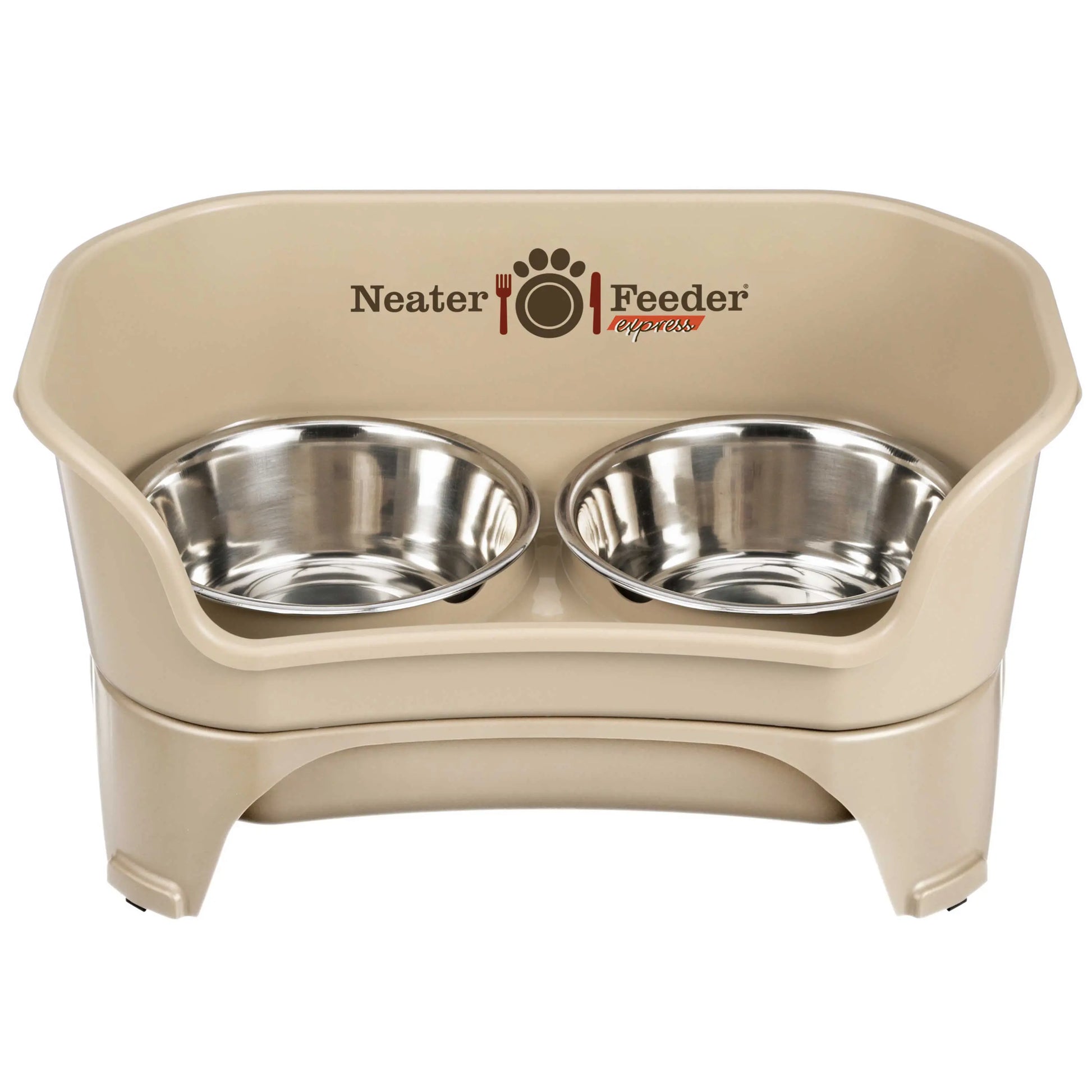 Neater Feeder for Dogs - MESS PROOF PET BOWLS, Stainless Steel Bowls, Raised Walls, Elevated Feeder, Bpa-Free, Top-Rack Dishwasher Safe, Made in USA