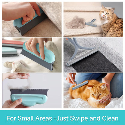 JAPIROC Carpet Rake for Pet Hair Removal (3 Pack), Dog Cat Fur Remover Rubber Broom, Dual-Surface Pet Hair Remover Broom,Adjustable Cat Dog Carpet Rake, Scraper Brush for Carpet, Rug, Car Mat, Couch, Pet Bed, Furniture,Father'S Day Gift